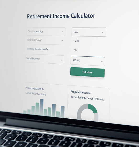 Retirement Income Calculator Screenshot